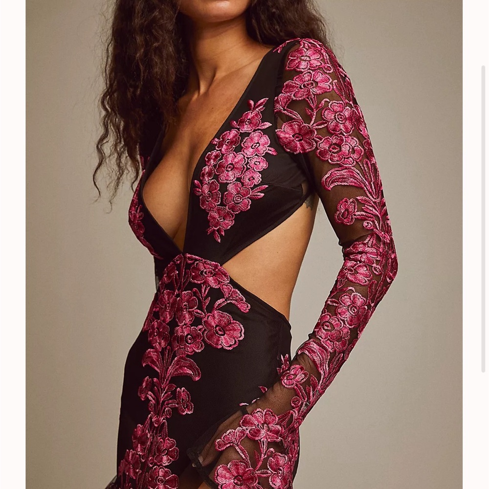 For Love & Lemons Temecula Cut Out Maxi Dress